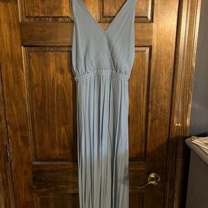 Elegant Blue Maxi Dress